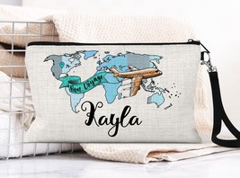 Personalized Travel Pouch, Best Friend Travel Gift, Makeup Organizer, Tr... - £12.57 GBP