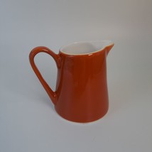 Syracuse China Restaurant Ware Orange Porcelain Creamer Syralite USA - £11.63 GBP