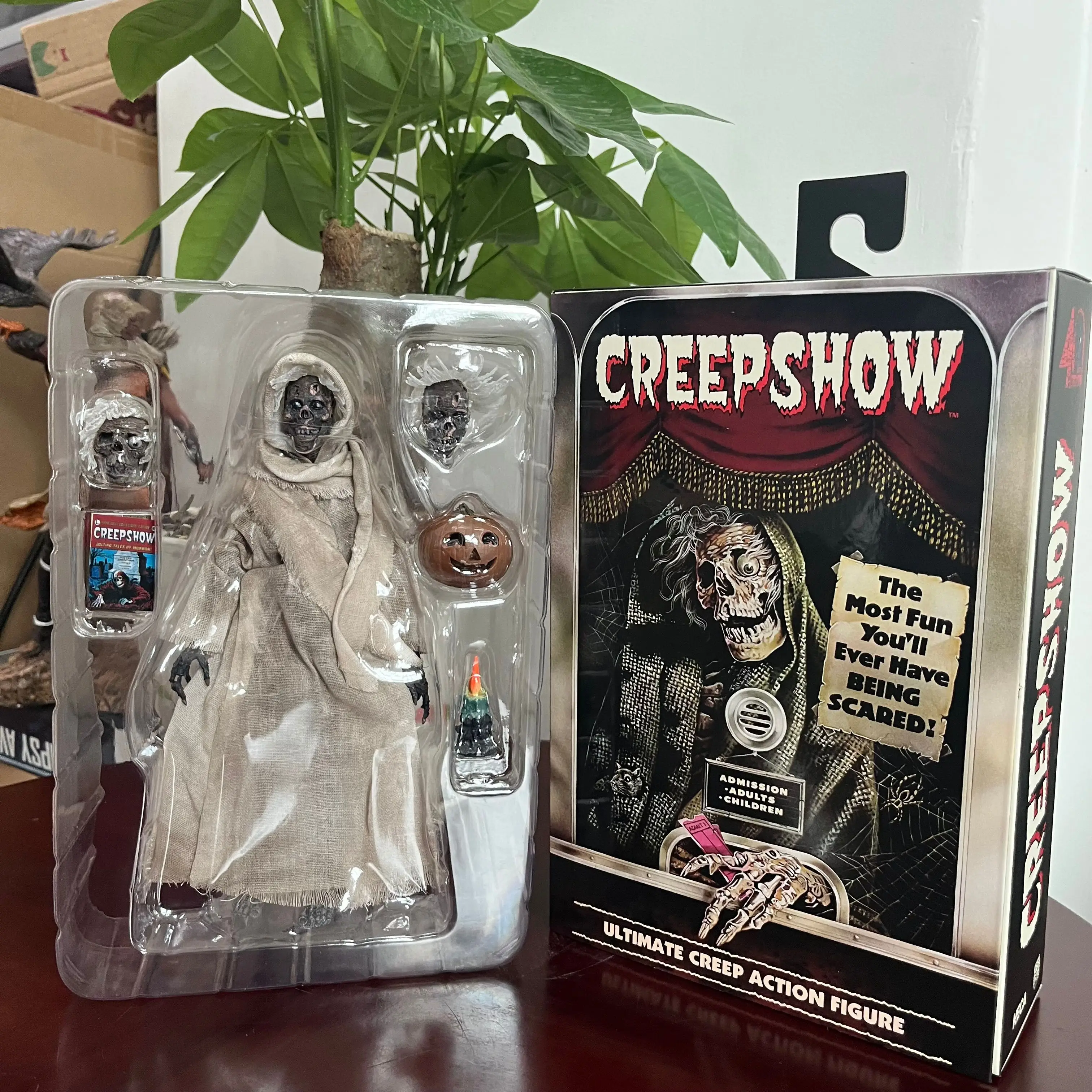 Original NECA Creepshow Figure The Creep 7inch Scale Mummy Pumpkin Horror Doll - £36.31 GBP