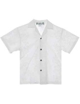 Two Palms Boys Hawaiian Shirt White Floral Honolulu City of Leis Wedding - £39.95 GBP+