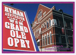 Postcard Nashville Tennessee Ryman Auditorium Home Of WSM Grand Ole Opry - $3.95