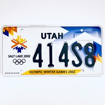 2002 United States Utah Olympic Winter Games Passenger License Plate 414S8 - £20.16 GBP