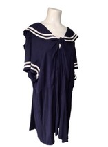 Torrid Flowy Sailor Top Size 4X Navy White Flutter Sleeves NEW Nautical ... - £16.69 GBP