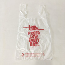 Defunct Hills department store priced low every day graphic plastic shopping bag - $19.75