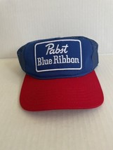 Pabst Blue Ribbon PBR Mesh Trucker Snapback Hat NWT Blue Red Mad Engine  - $25.63