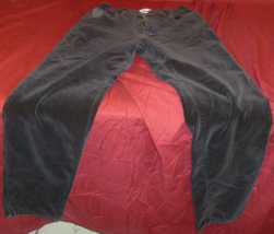 CALVIN KLEIN JEANS BLACK VELVET SUEDE STRAIGHT FIT FORMAL DRESS PANTS SI... - $19.79