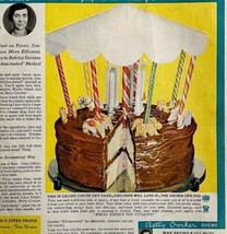 Gold Medal Flour Circus Day Cake 1934 Advertisement Full Page Lithograph... - £27.32 GBP