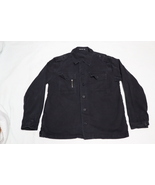 ALTERNATIVE Mens Buttons Full Close Black Jacket Size XL - £35.40 GBP