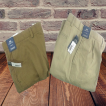 LOT OF 2   Men&#39;s Big Man  Roundtree &amp; Yorke Classic Fit Casuals Shorts 9&quot; Inseam - £26.01 GBP