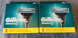 2 Pkgs Gillette Mach3 Razor Blade Refills, 8 Cartridges(O2) - $29.70