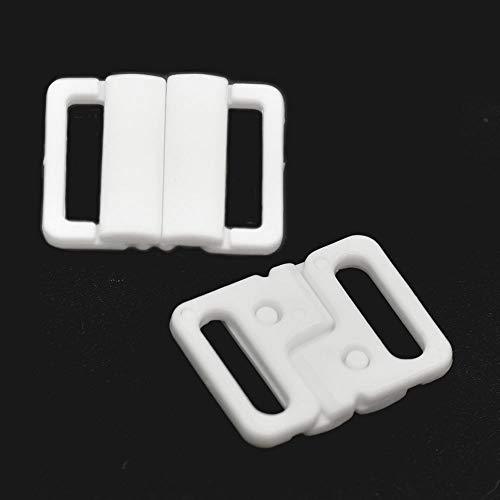 Fujiyuan 5 Pairs 20mm Plastic Bikini Clips Fixed Snap Hook Bra Strap Fas... - $4.50