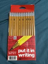 Vintage Empire Pencils Co Med No. 2 Yellow 1010 Made In USA Non-Toxic Pa... - $12.62