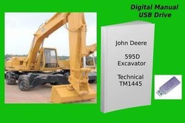 John Deere 595D Excavator Repair Technical Manual TM1445 - £18.51 GBP