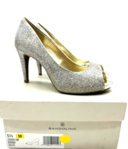 Bandolino Rainaa Peep Toe Dress Pumps- Gold Glamour, US 5.5 - £20.22 GBP