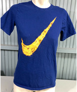 Nike Blue Yellow Swoosh Kids XL T-Shirt  - $12.65