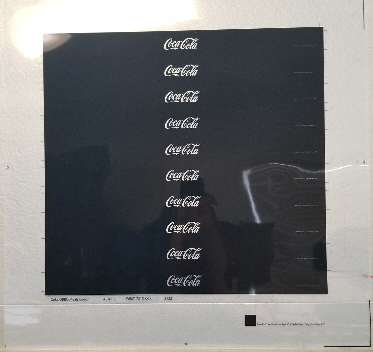 Primary image for Coca-Cola® Logo Advertising Modern Preproduction Art Work Black White 2016