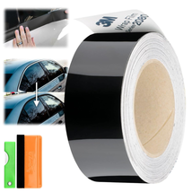2 Inches X 25 Feet 3M 1080 2080 Gloss Black Vinyl Wrap Kit for Black Out... - £41.59 GBP