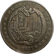 Fantasy Restrike Medaille 1921 - Freiheitsstatue Design - $18.55 CAD