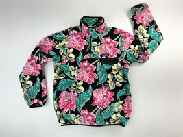 Patagonia Synchilla Womens Floral Pullover Snap T Fleece Jacket Vintage Wm Small - £66.85 GBP