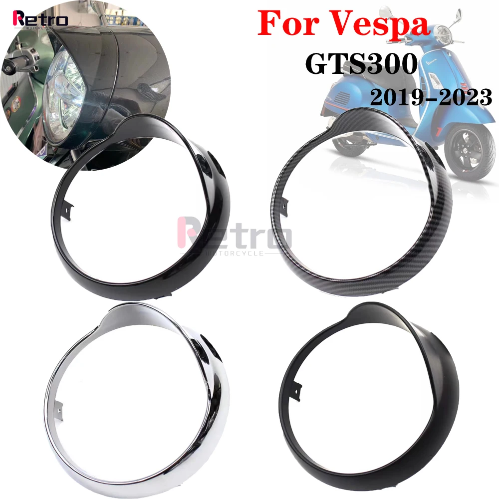 For Vespa GTS300 GTS 300 2019 2020 2021 2023 Headlight Trim Ring Headlamp Cover - £37.58 GBP