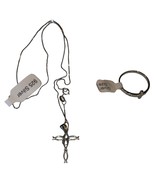 Christian Jewelry .925 Silver Cross Necklace and Size 11 Ring - $1,097.80 MXN
