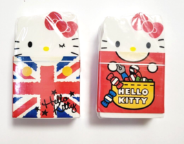 Hello Kitty Eraser 2 pieces 2011&#39; SANRIO Retro Cute Rare Old Goods Ver,4 - £18.84 GBP