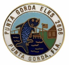 Punta Gorda Florida Elks Lodge 2606 Benevolent Protective Order Enamel H... - $7.95
