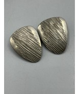 Vtg Jensen Denmark 986 Pewter Clip On Earrings Set Silver Tone - $12.96