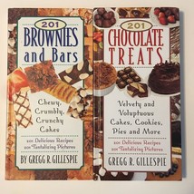 201 Chocolate Treats &amp; 201 Brownies &amp; Bars Cookbooks LOT of 2 ~ Hardcover Books - £10.19 GBP