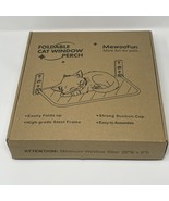 MEWOO FUN Gray Cat Window Perch More Fun For Pets Foldable Suction New - $21.20
