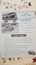 Vintage Blueprints For Selling Dearborn FMD Disc Plow - €5,04 EUR