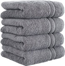4X Extra Large Jumbo Bath Sheets 100% Premium Egyptian Cotton Soft Towel Silver - £9.59 GBP