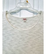 Mossimo Supply Co Womans Large Ivory Marled Knit Double Tier Lace Bottom... - $27.39 CAD