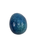 SMALL Bright Blue Polished Stone Easter Egg - $92.11 MXN