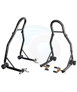 Motorcycle Front Rear Swingarm Spools Lift Stands Jack Service Stands - £108.96 GBP