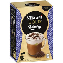2 Boxes of Nescafe Gold Mocha Flavored Coffee Mix - 16 Sachets of 18g Each - £24.90 GBP