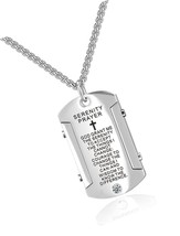 Stainless Steel Cross and Serenity Prayer Dog Tag for - £53.78 GBP