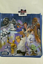 Disney STAR WARS Original Trilogy Reusable Blue Tote Bag with Main Characters - £9.81 GBP