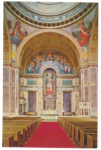 Vtg Postcard-St. Matthew&#39;s Cathedral-Interior Pulpit Pews Murals-Chrome-DC1 - £3.51 GBP