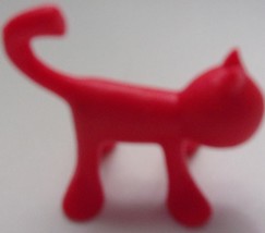 Miniature Red Plastic Kitten  - $1.99