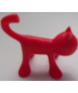 Miniature Red Plastic Kitten  - $2.73 CAD