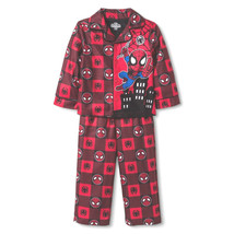 Marvel Spider Man Spiderman Super Hero 2 Piece Pajama Set Sz 18 Mos 2T - £15.97 GBP