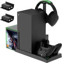 Fastsnail Vertical Stand Cooling Fan For Xbox Series X With Two Pack 1400Mah - £47.67 GBP