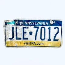2017 United States Pennsylvania visitPA Passenger License Plate JLE 7012 - $16.82