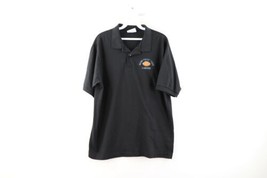 Vintage 90s Mens XL Grand Valley State University Football Polo Shirt Black USA - £26.58 GBP