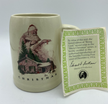 Norman Rockwell Christmas Santa Large Mug &quot;Being Good” Saturday Evening ... - $9.87