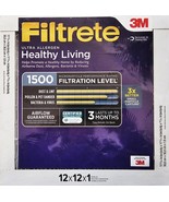 (2X)Filtrete Ultra Allergen Healthy Living 1500 Filtration Level 12x12x1... - £28.15 GBP