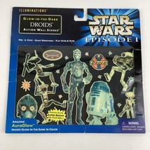 Star Wars Episode I Glow In The Dark Droids Action Wall Scene Vintage 19... - $24.70