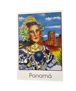Postcard Traditional Pollera Dress Panama Chrome Unposted - $7.75