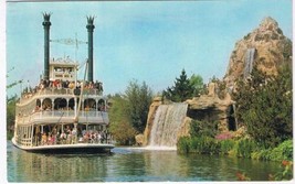 Postcard Mark Twain Steamboat Cascade Peak Disneyland California - £2.31 GBP
